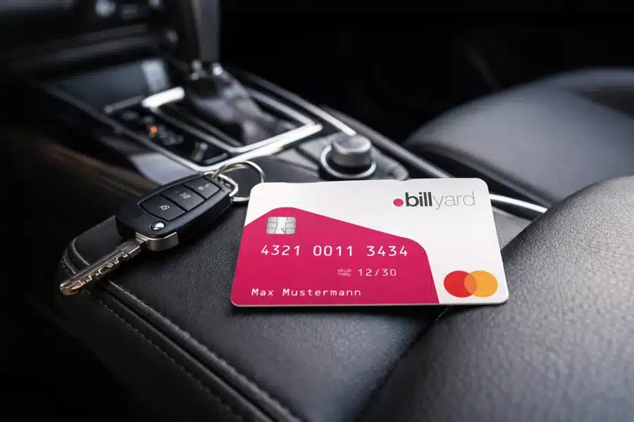 billyard Sachbezugskarte Mastercard an einem Cardreader